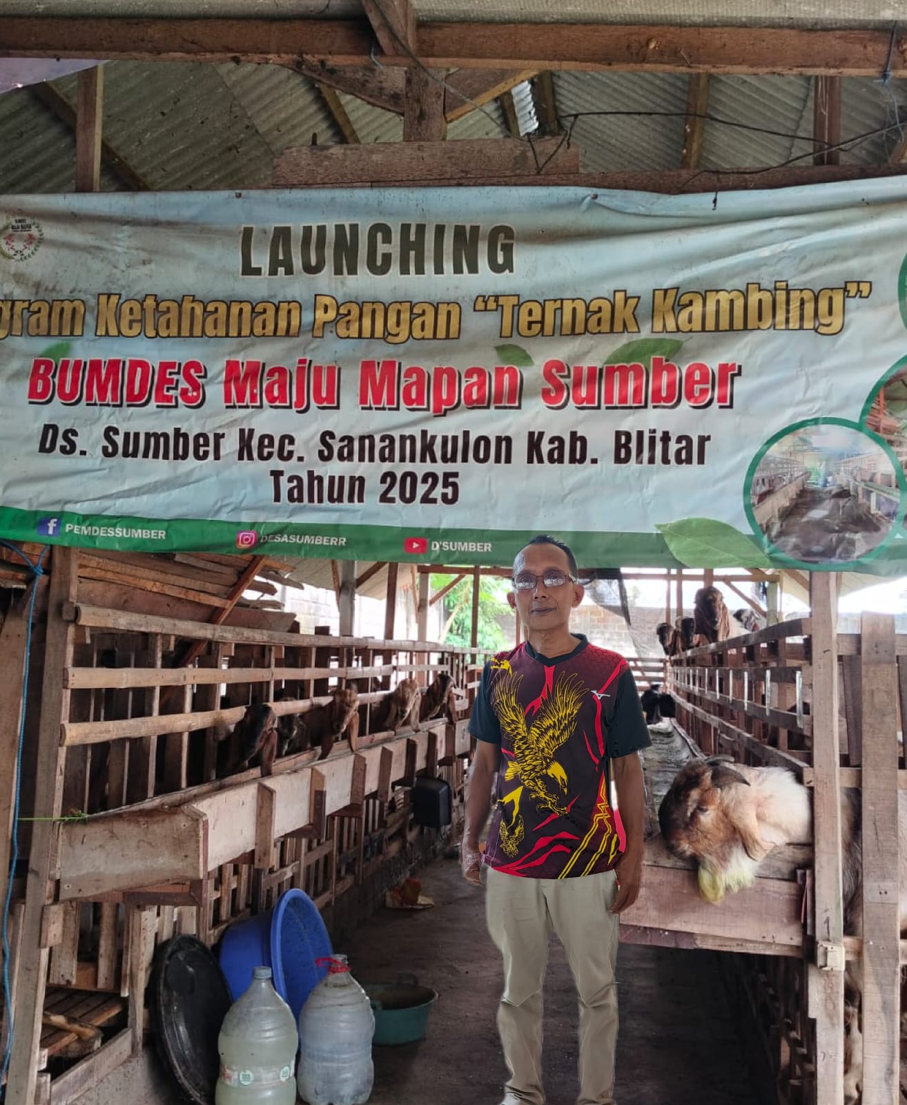 Bumdes Maju Mapan Desa Sumber Sanankulon Angkat Ketahanan Pangan Dengan Ternak Kambing