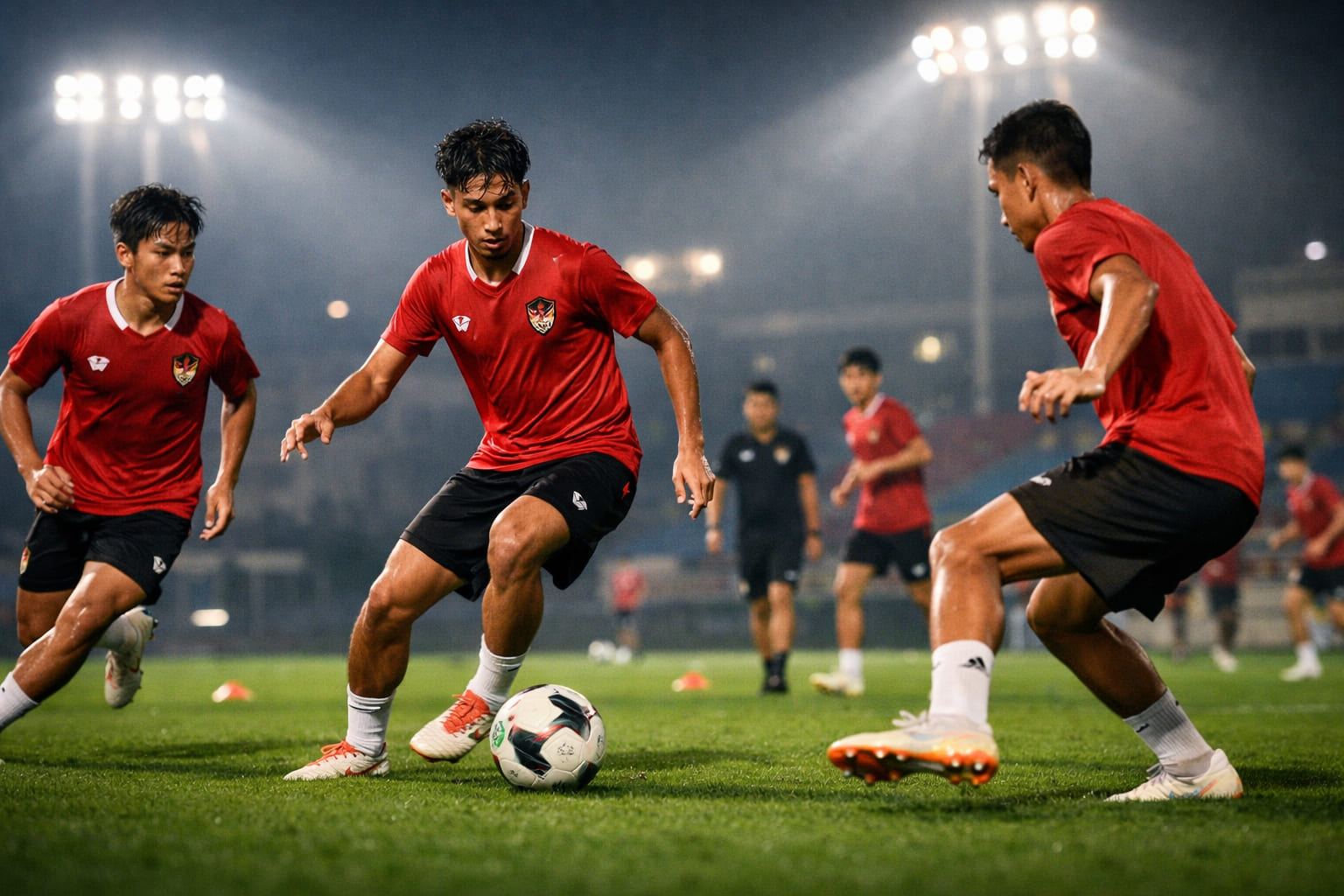Paruh Waktu: Indonesia U-17 vs Qatar U-17