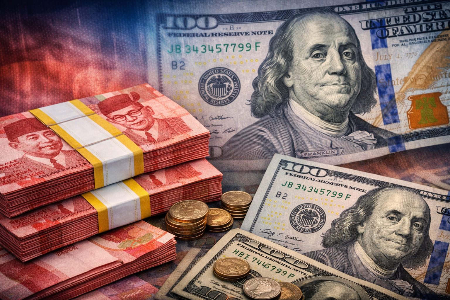 Rupiah Kian Tertekan, Siang Ini Tembus Rp17.606 per Dolar AS