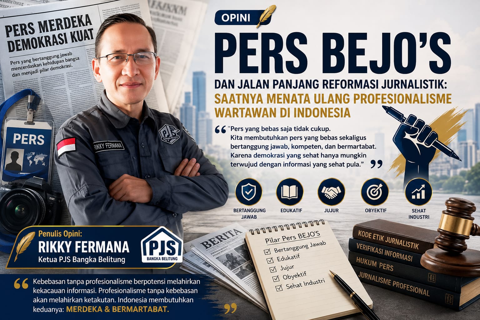 Pers BEJO'S dan Jalan Panjang Reformasi Jurnalistik: Saatnya Menata Ulang Profesionalisme Wartawan di Indonesia