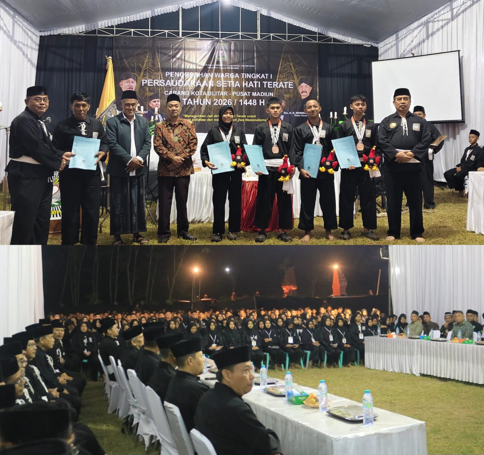 Pengesahan Warga Tingkat I PSHT Cabang Kota Blitar, Harus Siap Jaga Nilai Luhur Persaudaraan Setia Hati 
