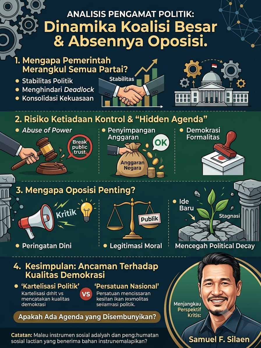 Oposisi Nyaris Hilang, Pengamat Ingatkan Ancaman bagi Demokrasi Indonesia