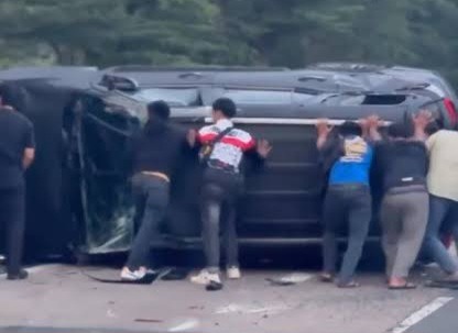 Kecelakaan Tunggal Terjadi di Tol Jagorawi