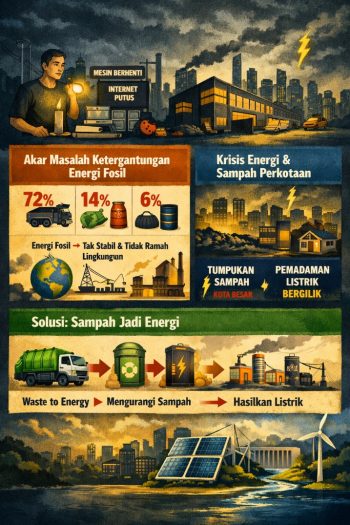 Infografis Byar Pet Listrik dan Ketahanan Energi Nasional Indonesia