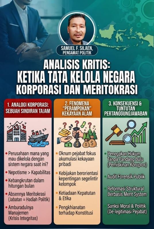 Negara Harus Dikelola dengan Meritokrasi, Bukan Kepentingan Politik