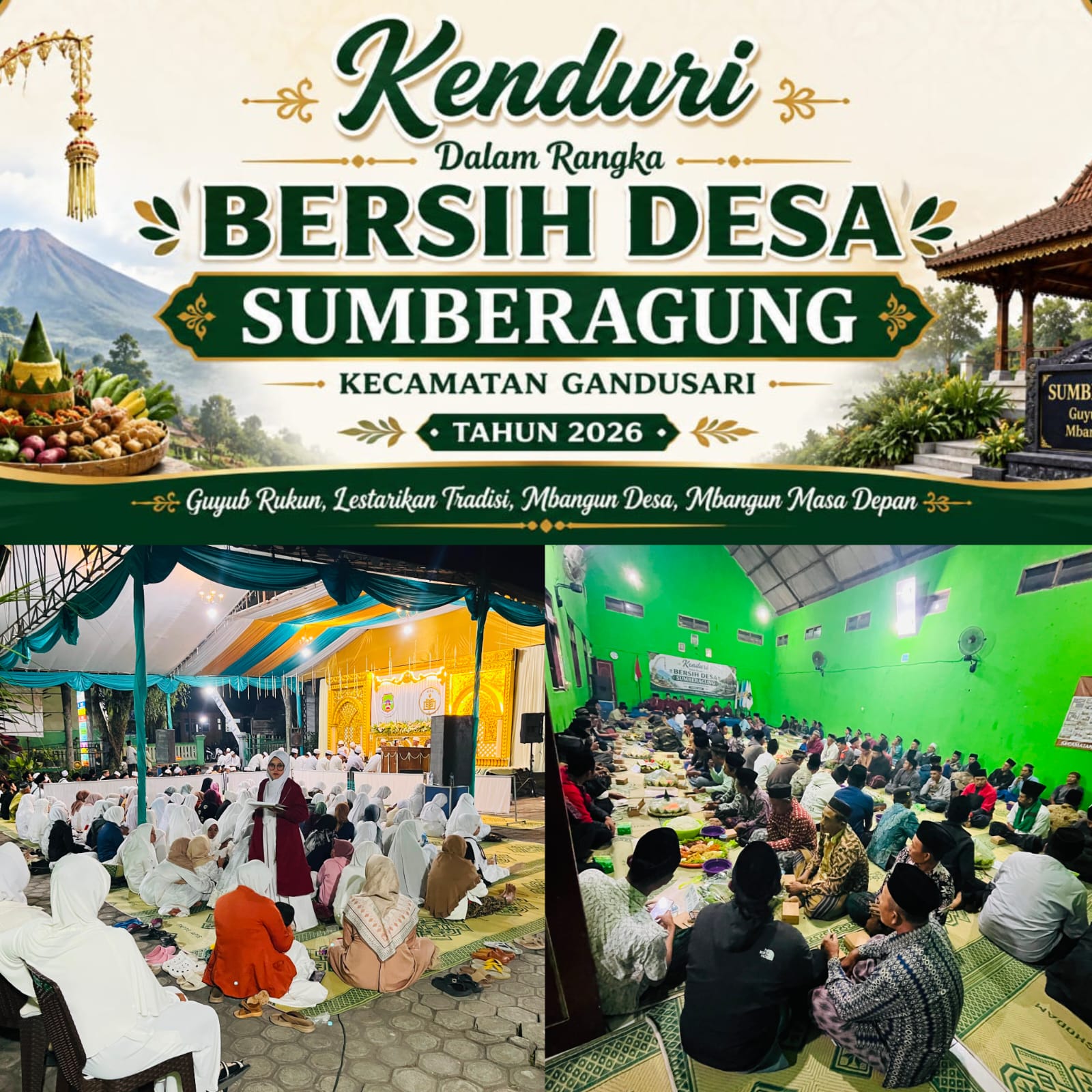 Tradisi Bersih Desa Sumberagung Wujudkan Intergral Kebhinekaan Nusantara