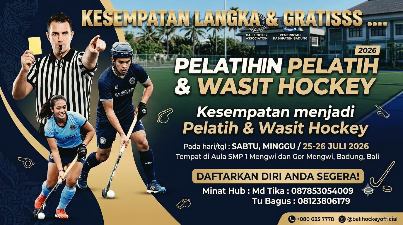 Pengprov FHI Bali dan Pencab FHI Badung Gelar Pelatihan Pelatih dan Wasit Hockey 2026