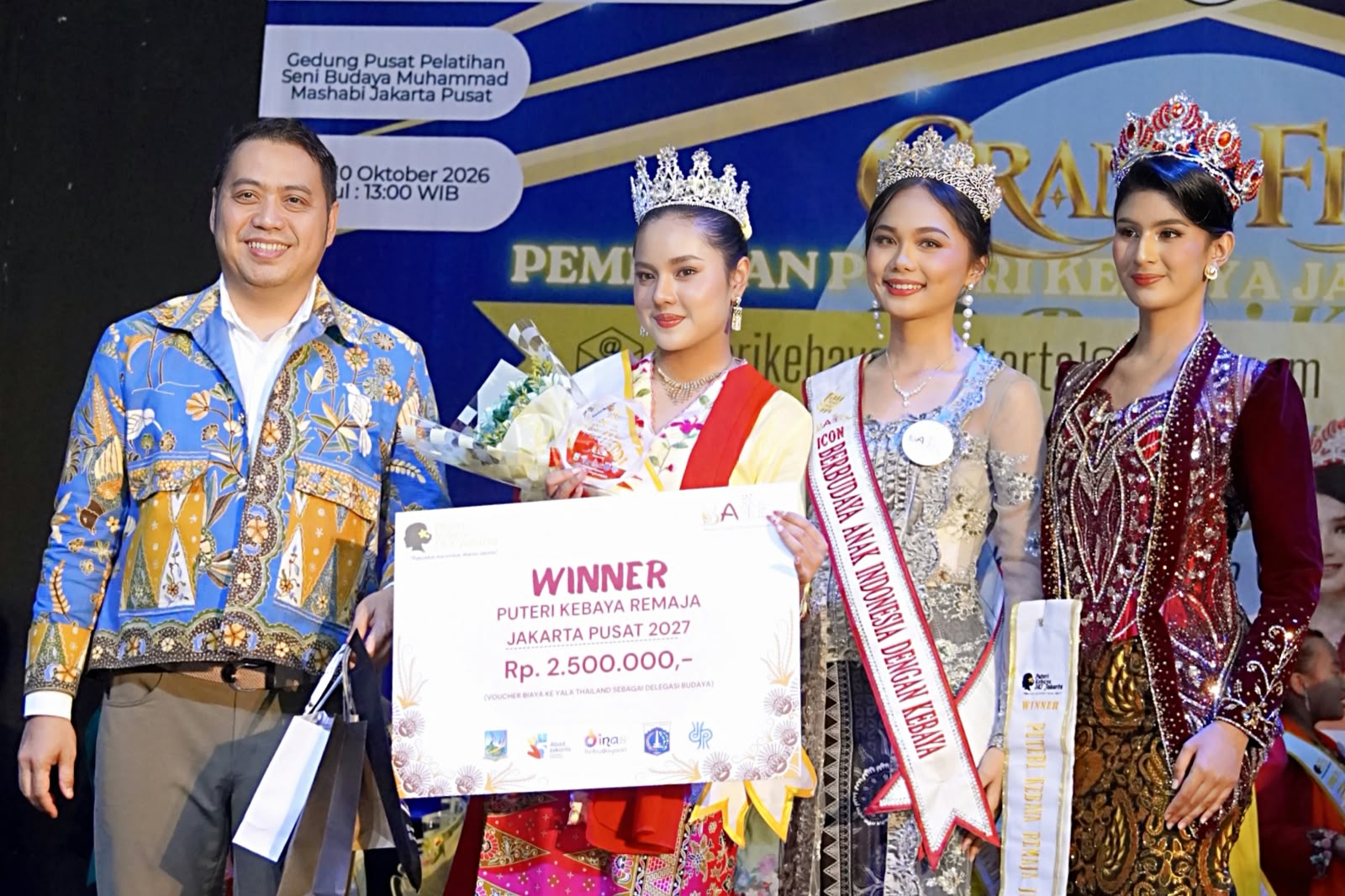Alisha Syauqina Gunawan Bersinar di Grand Final Puteri Kebaya Jakarta Pusat 2027