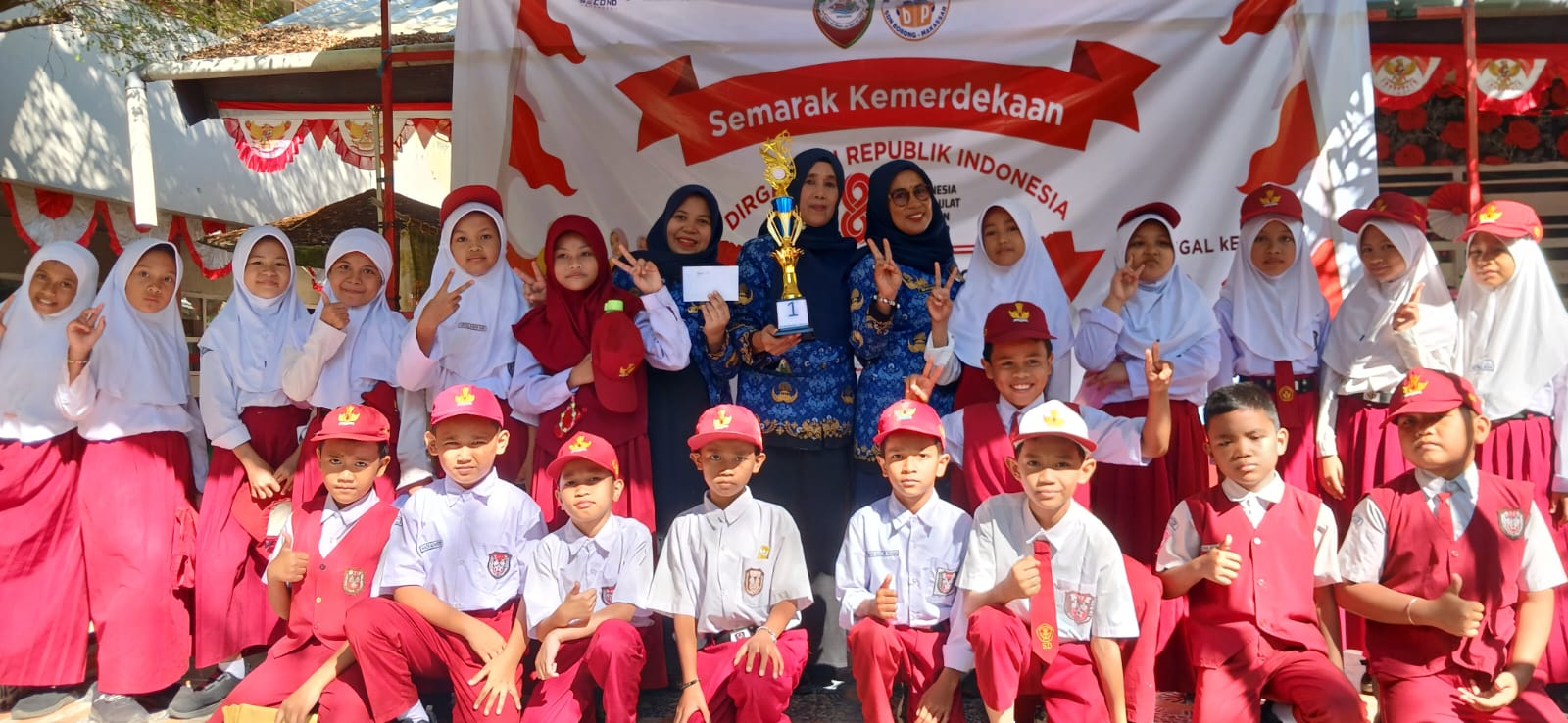 Kolaborasi SDN Borong dan Bunda Pustaka Sukses Gelar Semarak Kemerdekaan