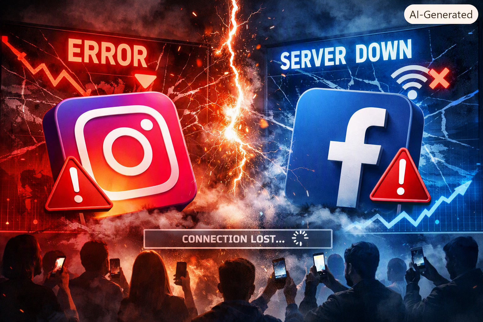 Instagram & Facebook Down Bersamaan
