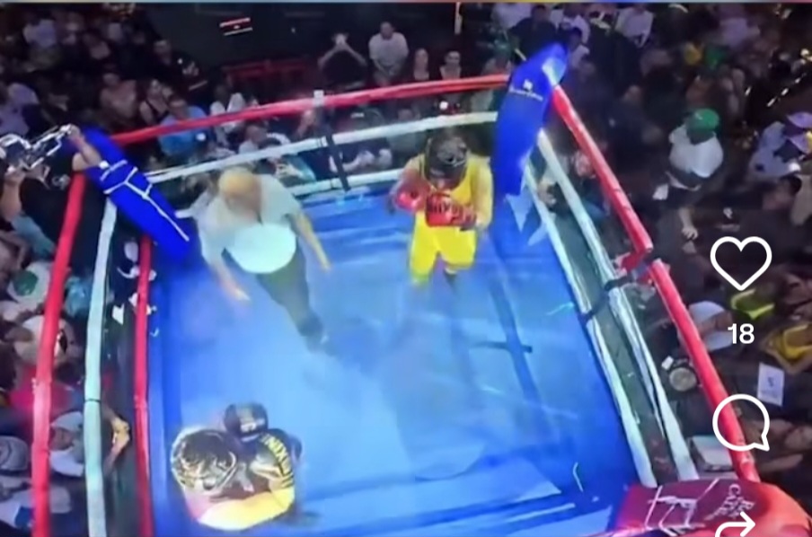 Momen Unik, Gubernur dan Wali Kota Kolombia Duel di Atas Ring