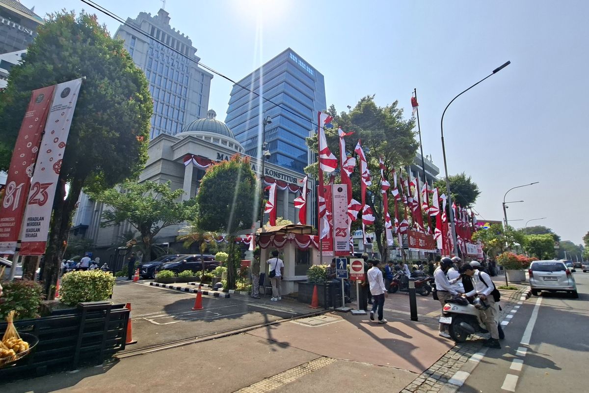 Situasi Jelang Aksi Akbar Depan Gedung MK