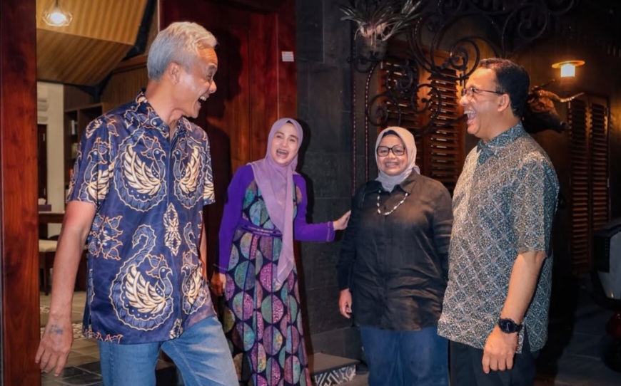 Anies Baswedan Bertemu Ganjar dan Mahfud MD