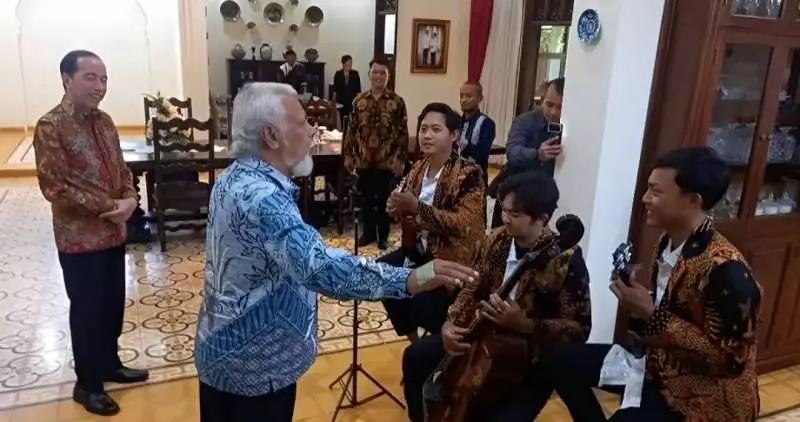 Temui Jokowi, PM Timor Leste Xanana Gusmao Disambut Lagu Begawan Solo