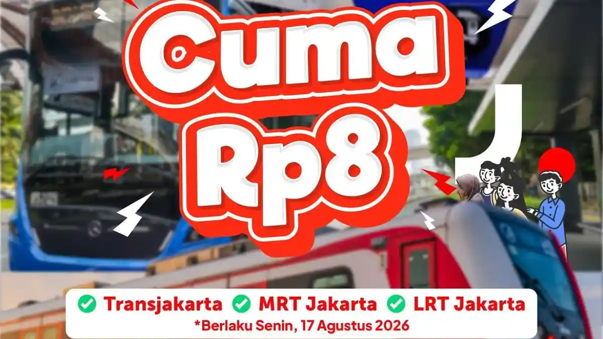 Pemprov DKI Merevisi Tarif Diskon 17 Agustus untuk Transportasi Umum Menjadi Rp8
