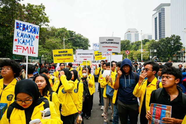 Refleksi 2 Tahun Kepemimpinan Prabowo-Gibran, Mahasiswa Gelar Aksi di Jakarta