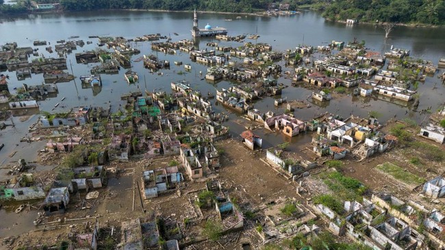 Efek Kemarau, Tiga Kampung Tenggelam di Lebak Kini Muncul Kembali