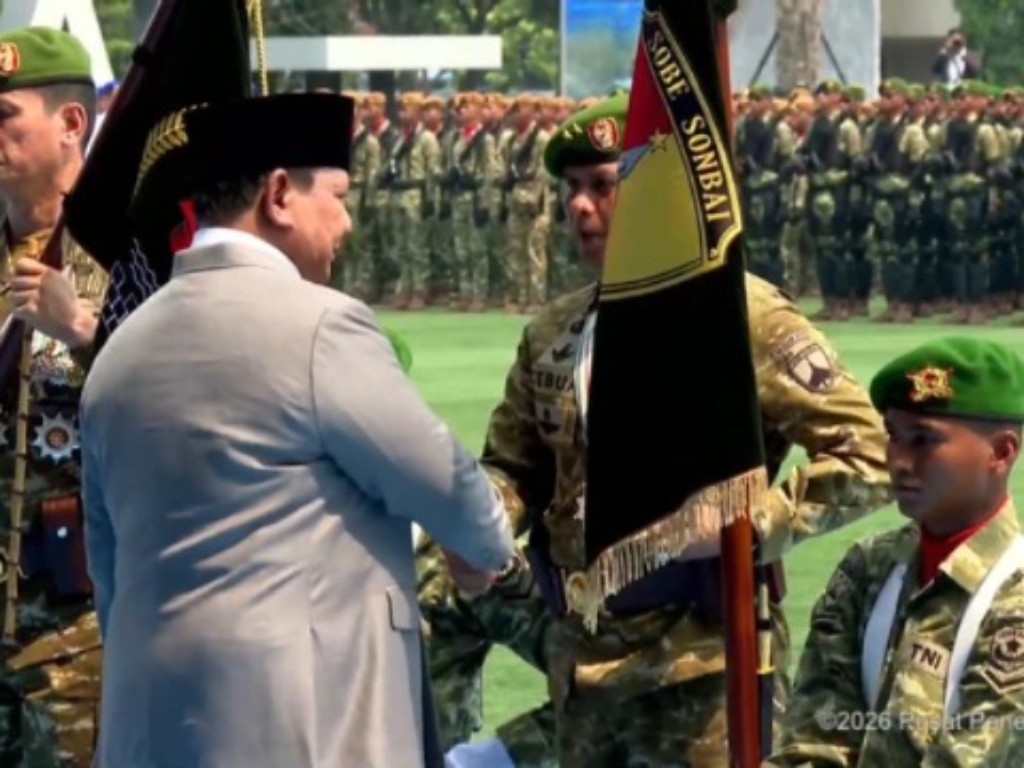 Tepat di Momen HUT ke-81 TNI, Prabowo Resmikan Enam Kodam Baru