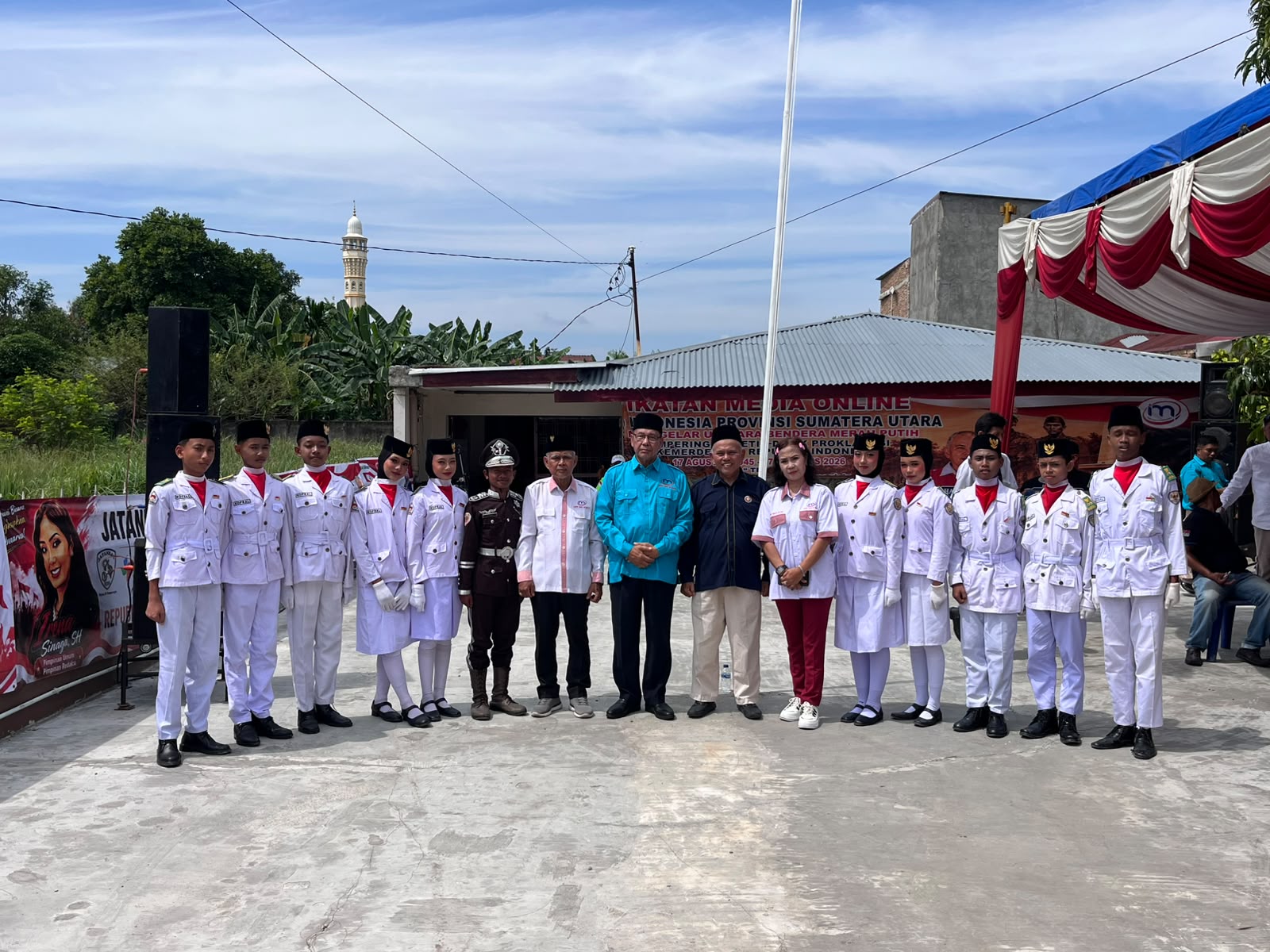 Catat Sejarah! Mantan Deputi Menpora Jadi Irup 17 Agustus Bersama IMO-Indonesia DPW Sumut