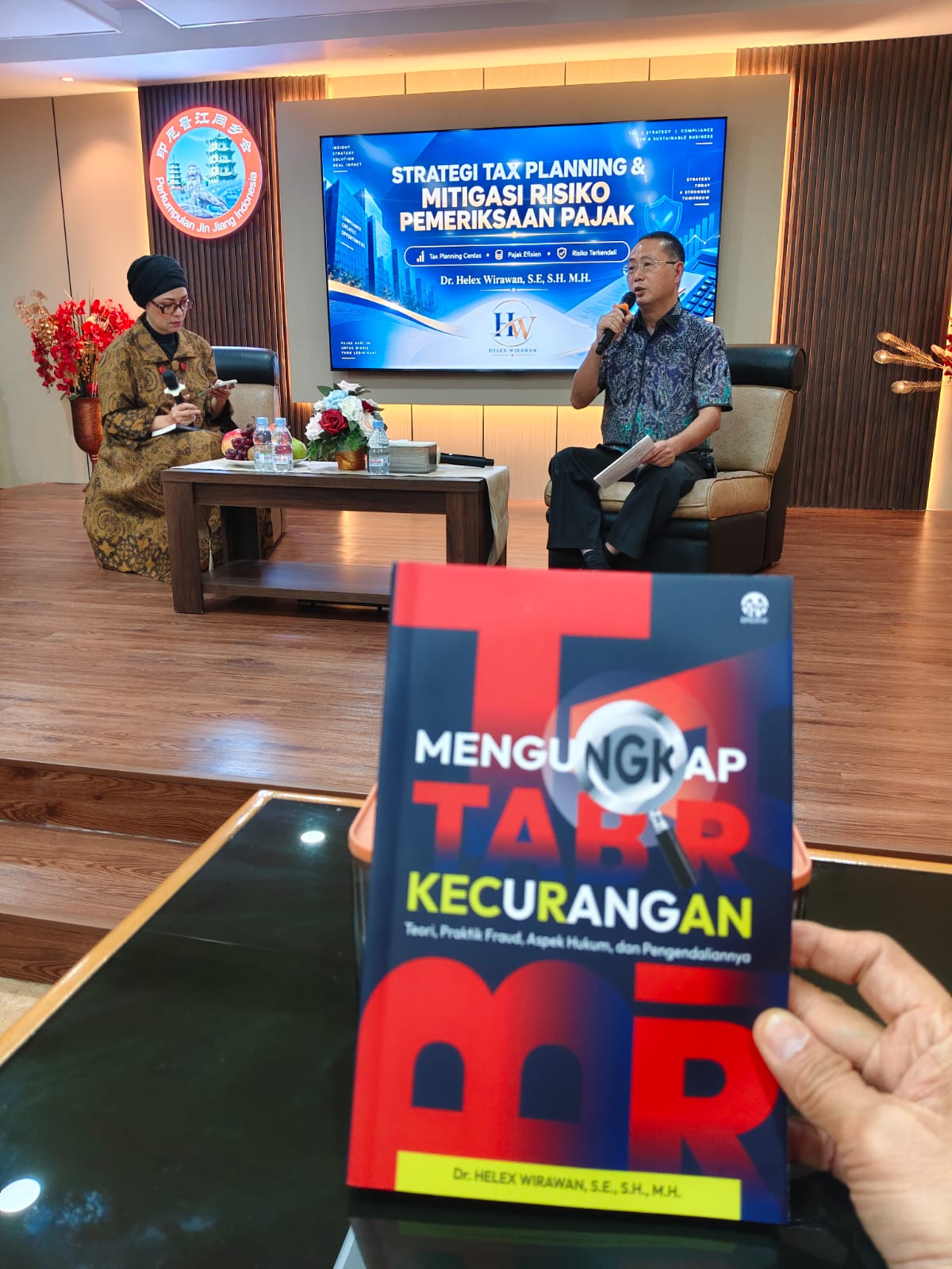 Perkumpulan Jinjiang Indonesia Bahas Strategi Pajak dan Bedah Buku Mengungkap Tabir Kecurangan