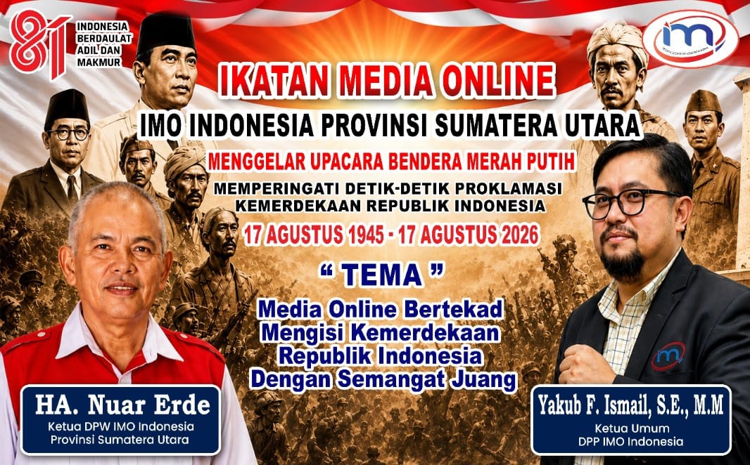 Tingkatkan Silaturahmi dan Nasionalisme, IMO Indonesia Sumut Gelar Upacara HUT ke-81 RI