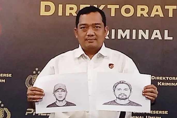Polisi Rilis Sketsa Terduga Pelaku Penganiayaan Maut Pedagang Cermin