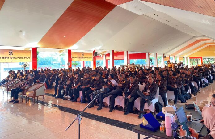 Pengkaderan Pengurus KBPP Polri di Mako Brimob, Cikeas, Bogor, Jawa Barat, Jumat (25/7).