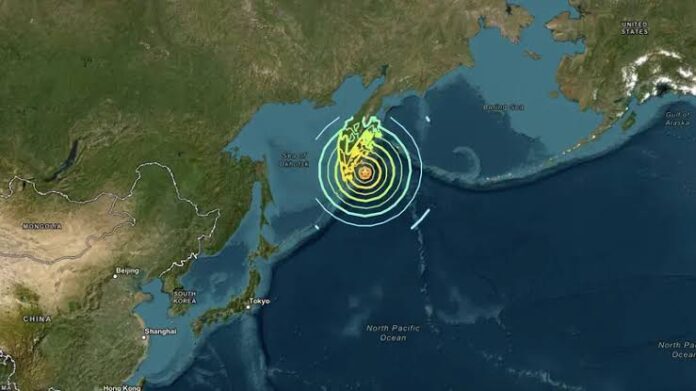BMKG menyampaikan pemutakhiran tsunami terkini setelah gempa berkekuatan magnitudo 8,7 mengguncang pesisir timur Kamchatka, Rusia, Rabu (30/7/2025). (X: @infobmkg)