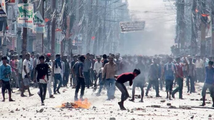 Kerusuhan di Nepal. (India Today)
