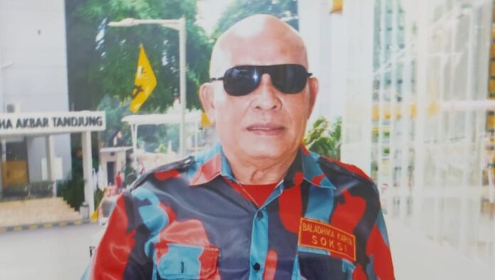 Bachtiar R. Ujung kader senior SOKSI gemblengan Pak Suhardiman. Foto. DOK SOKSI