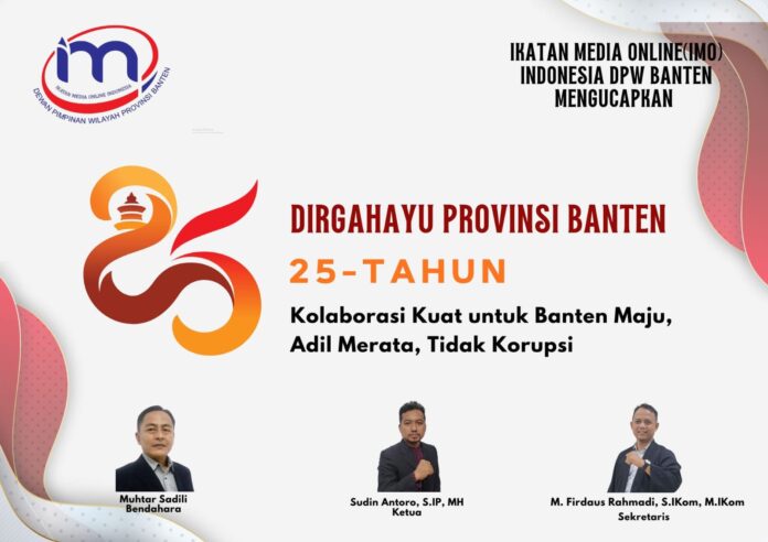 Ucapan HUT Banten ke-25 dari IMO-Indonesia DPW Banten