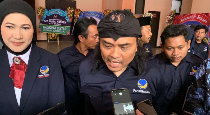 Caption Gambar : Ketua DPD Partai Nasdem Kabupaten Blitar, Nurhadi,