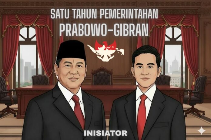 Satu Tahun Pemerintahan Prabowo-Gibran. Sumber: INISIATOR